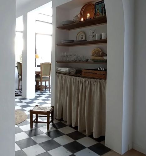 black and white check floor tiles Sydney